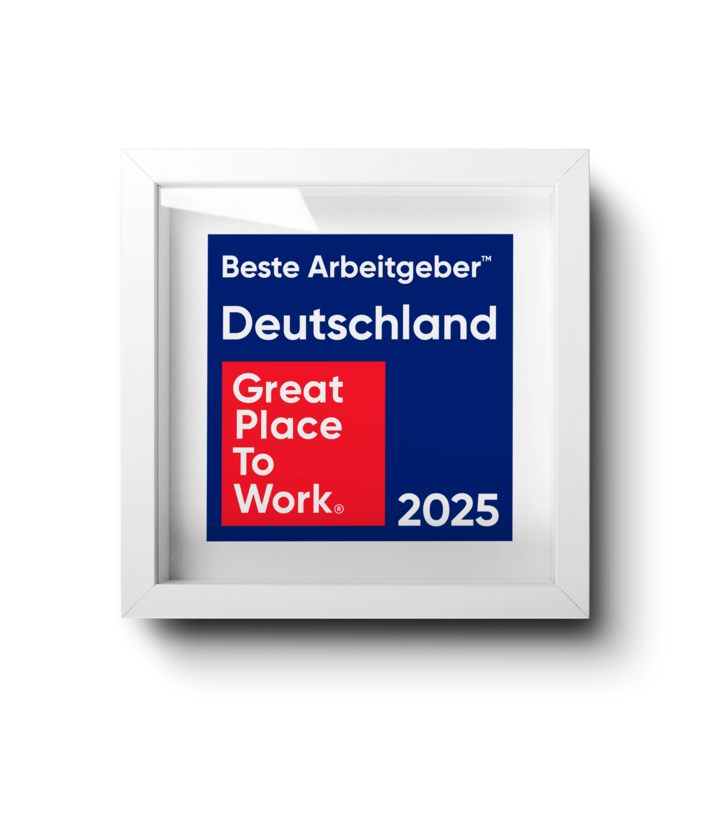 Auszeichnung Beste Arbeitgeber Deutschland 2025 Great Place to Work für Hofmann Personal als Top-10-Arbeitgeber in Zeitarbeit.